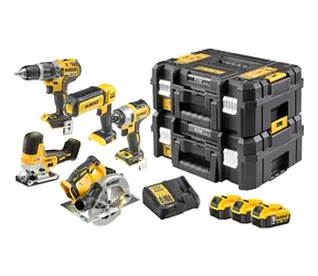 DeWalt DCK500P3T-QW / Sada Aku nářadí: DCD796 + DCF887 + DCS335 + DCS570 + DCL050 / 3x 18V 5.0Ah