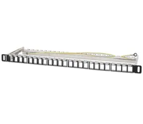 Intellinet 721011 / Patch panel / 19” / 24 portů / stíněný / neosazený / 0,5U