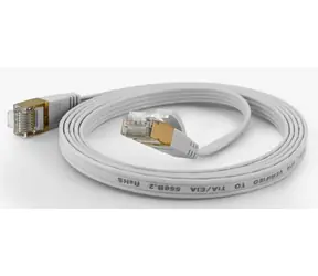 Wantec bílá / Patch kabel / FTP / CAT6a / 0,2 m / RJ-45