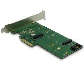 Inter-Tech KT015 / PCIe adaptér / M.2 NVMe + M.2 SATA / PCIe 3.0 x4 / 6 Gbit/s
