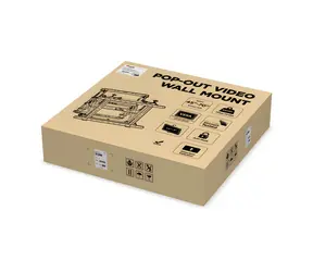 Equip černá / Držák TV / 45-70" / nosnost 70 kg / VESA 600x400 / náklon -3° až 2° / výklopný