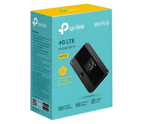 TP-Link M7352 černá / Mobilní LTE Wi-Fi hotspot / Wi-Fi 6 / 2,4GHz - 287Mbps / LTE 150Mbps / displej / microSD