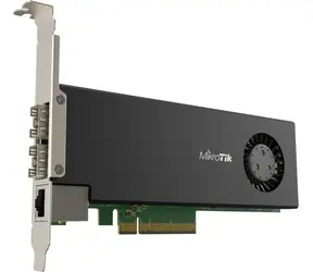 MikroTik CCR2004-1G-2XS-PCIe / Síťová karta / PCIe / 2x SFP28 25 Gbps / 1x Gbit LAN / RouterOS L6