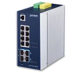 Planet IGS-6325-8T4X / Switch průmyslový / L3 Managed / 8x Gigabit RJ-45 / 4x 10G SFP+ / IP30