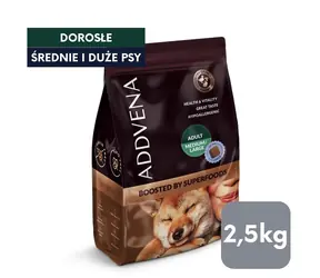Addvena Boosted by Superfoods / Granule pro psy / hovězí / 2,5 kg / střední a velká plemena