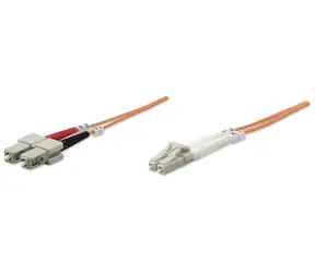 Intellinet LC/SC oranžová / Optický patch kabel / Multimode OM2 / 2 m