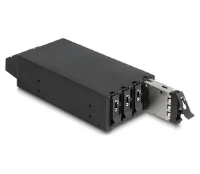 Delock Slim Bay / Výměnný rámeček / 4x M.2 NVMe SSD / SFF-8654 / PCIe 4.0 / černá