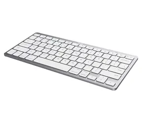Trust stříbrná / Bezdrátová klávesnice / Bluetooth / CZ/SK layout / nůžková