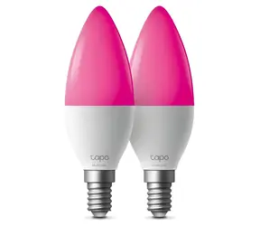 TP-Link Tapo L430C 4 ks / Chytrá RGB žárovka / E14 / 470 lm / 2500-6500K