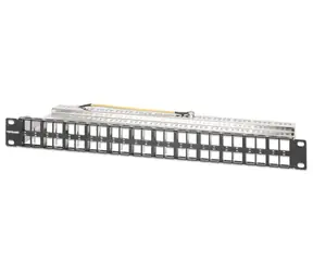 Intellinet 721028 / Patch panel / 48 portů / RJ-45 / 1U / 19" / PoE