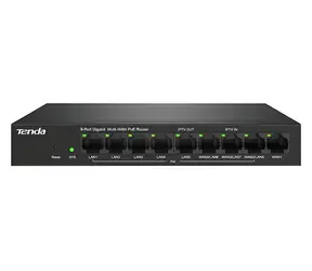 Tenda G0-8G-PoE / Router / MultiWAN / 9x Gigabit port / 8x PoE+ výstup / VPN