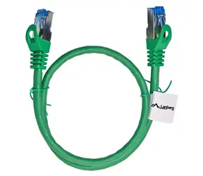 Lanberg CAT6A 0.5m zelená