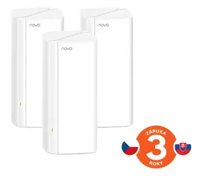 Tenda Nova EX12 (3 ks) / Mesh systém / Wi-Fi 6 AX3000 / WPA3 / VPN / 9x GLAN/GWAN
