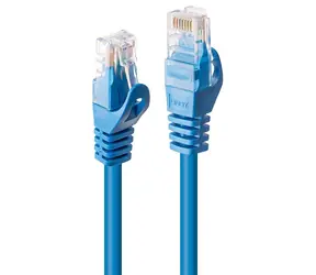 Lindy U/UTP Cat6 0,3 m modrá / Patch kabel / RJ45-RJ45 / 250 MHz