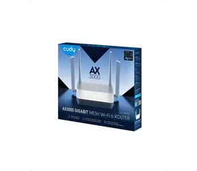 Cudy WR3000S / Router / Wi-Fi 6 / 1x WAN + 4x LAN Gigabit / 2,4 GHz 574 Mbit/s / 5 GHz 2402 Mbit/s