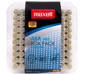 Maxell LR03 AAA / Alkalická baterie / 1,5V / 100 ks