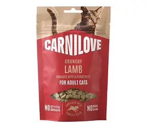 CARNILOVE Cat Crunchy Snack Lamb & Blackberries / Křupavý pamlsek / Pro kočky / 50 g