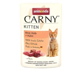 Animonda Carny Kitten hovězí, telecí, kuřecí / Kapsička / Pro koťata / 85 g