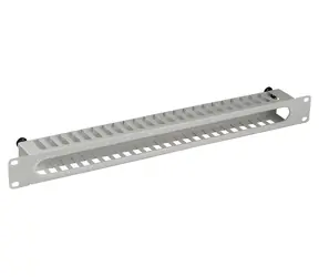 EFB šedá / Vyvazovací panel / 19" / 1U / RAL7035 / s krytem