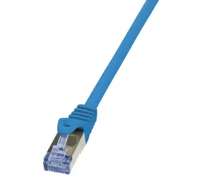 Logilink PrimeLine modrá / Patch kabel / Cat6a / S/FTP / RJ-45 / 3 m