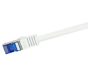 LogiLink Patch kabel Cat6A S/FTP bílá, 1 m / Patch kabel / RJ-45 / 500 MHz / LSZH