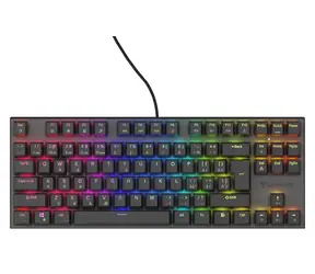 Genesis Thor 303 TKL RGB Outemu Peach Silent černá / Herní klávesnice / Mechanická / CZ/SK layout / USB