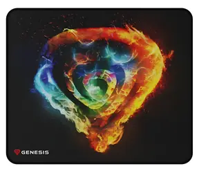 Genesis Carbon 500 M Fire G2 vícebarevná / Herní podložka pod myš / 300 x 250 x 2,5 mm