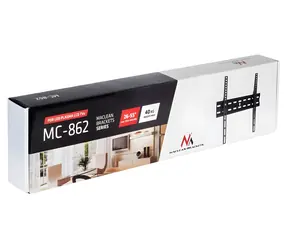 Maclean MC-862 černá / Nástěnný držák pro TV / 26-55" / VESA 400x400 / nosnost 40 kg
