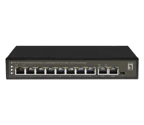 LevelOne FGP-1031 / Switch / 8x Fast Ethernet PoE+ / 2x Gigabit / 120W / Unmanaged