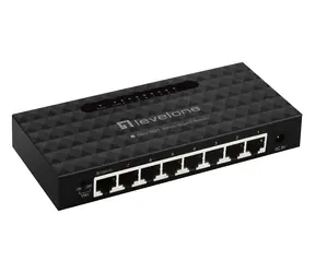 LevelOne GEU-0821 / Switch / 8x Gigabit Ethernet / Unmanaged / nástěnná montáž