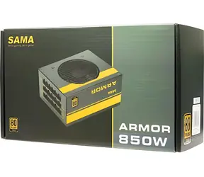 Inter-Tech SAMA FTX-850-B Armor / Zdroj / ATX / 850W / 80 Plus Gold / Modulární / 120 mm
