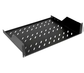 Equip 19" černá / Police do racku / 2U / hloubka 35 cm