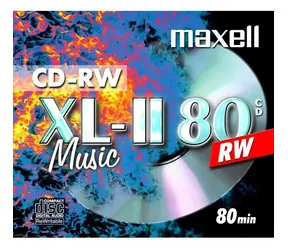 Maxell CD-RW Audio / CD-RW médium / 80 min / JewelCase / 1 ks