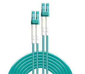 Lindy LWL Duplex tyrkysová / Optický kabel / LC/LC / Multimode OM3 / 10 m