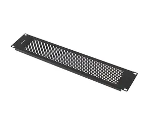 LANBERG AK-1412-B černá / Krycí panel do racku / 19" / 2U / perforovaný
