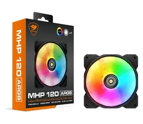 COUGAR MHP 120 ARGB černá / Ventilátor / 120 mm / ARGB / 600-2000 RPM / 82,5 CFM / 4-pin PWM