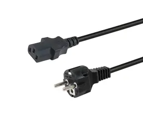 Equip CEE 7/7 - C13 černý