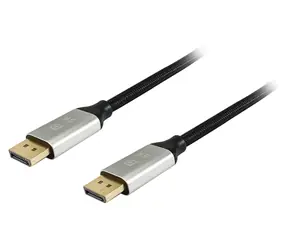 Equip DisplayPort 1.4 Premium černá / Kabel / 5 m / 8K/60Hz / 32,4 Gbps / zlacené konektory