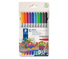 STAEDTLER Fixy Noris Club oboustranné / 10 ks / 2 hroty 1,0 a 3,0 mm