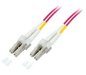EFB LC-LC OM4 fialová / Optický patchkabel / Duplex / LSZH / 1 m