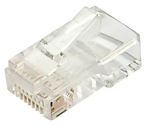 Lindy průhledná / Konektor RJ-45 / Cat.5e UTP / 10 ks