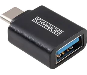 Schwaiger USB-C na USB-A černá / Adaptér / USB 3.2 Gen 1