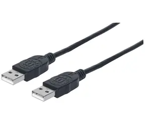 Manhattan USB 2.0 A-A / Kabel / 1 m / černý