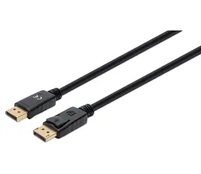 Manhattan černá / DisplayPort kabel / DP 1.4 / 8K 60 Hz / 2 m