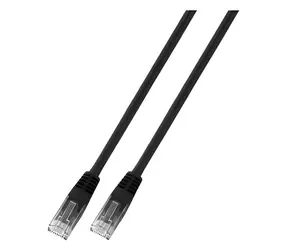 EFB K8100SW.7,5 černá / Patch kabel / Cat6 U/UTP / 7,5 m / PVC / CCA