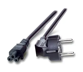 EFB černá / Síťový napájecí kabel / C5-Koppler 90° / 1,8 m / 2,5 A / 250 V