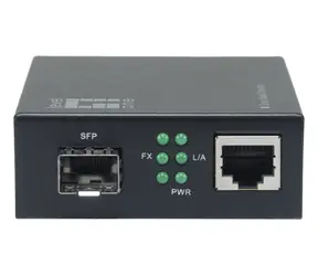 LevelOne GVM-2000 černá / Media konvertor / RJ45/SFP / 1000 Mbit/s / VLAN / Webový management