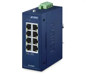 PLANET IGS-800T / Switch průmyslový / 8x 1Gb RJ-45 / Unmanaged / IP30 / -40 až 75 °C