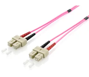 Equip optický kabel SC-SC OM4 1m fialová / Patch kabel / Multimode / Duplex