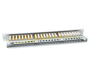 Equip Patchpanel 48x RJ-45 šedá / Patch panel / 19" / Cat6a FTP / 1U / 500 MHz